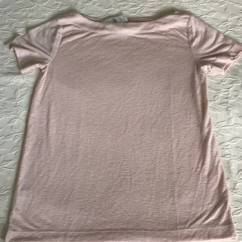 Ann Taylor Loft Blush Knit Tunic Top Womens S NWT